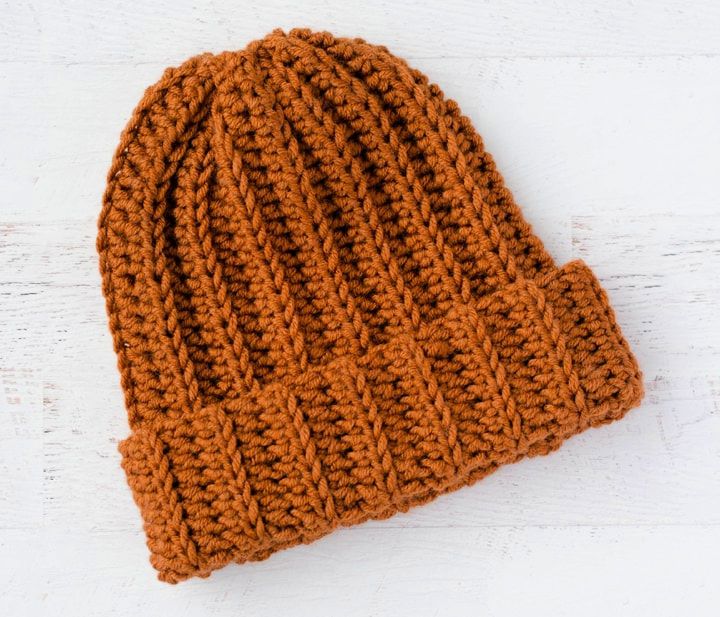 Crochet Stylish Ribbed Wonder Hat Pattern 