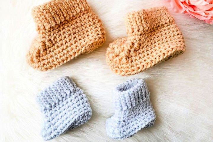 Crochet Baby Booties Design - Free Pattern