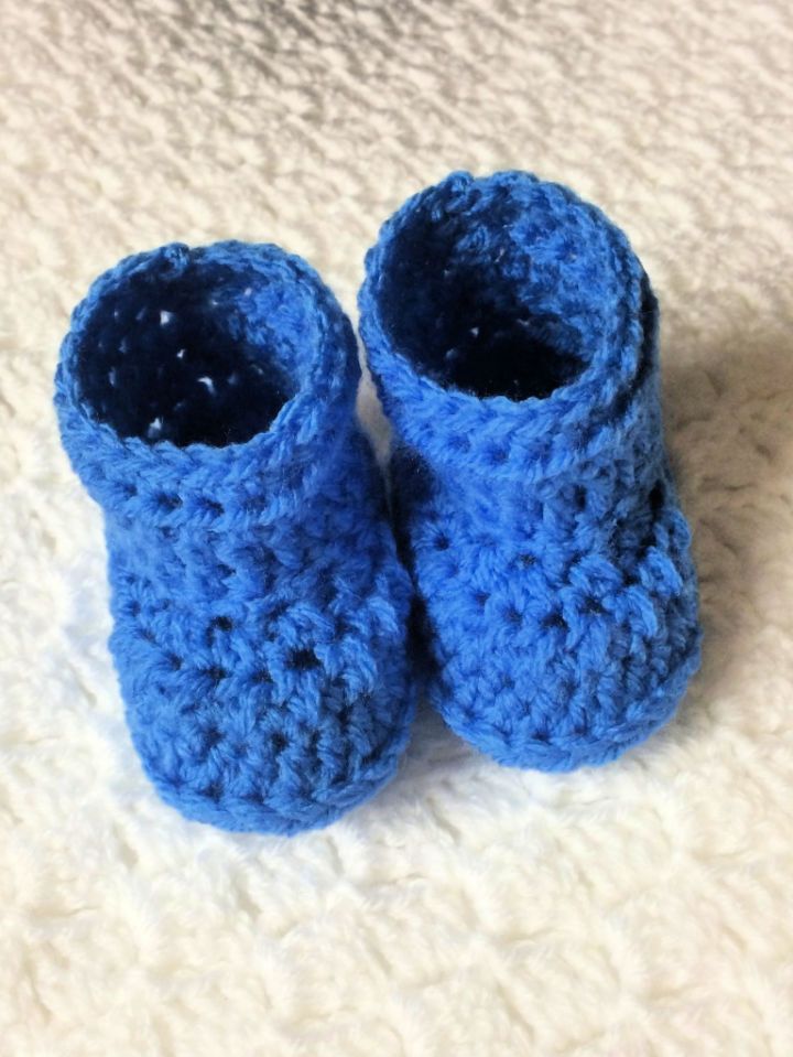 Basic Crochet Baby Booties Pattern