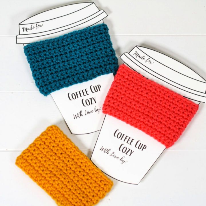 Quick and Easy Crochet Coffee Cozy Pattern