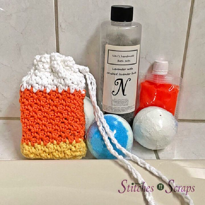 Candy Corn Soap Saver Halloween Crochet Pattern