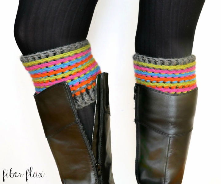 Crochet Celebration Boot Cuffs Pattern