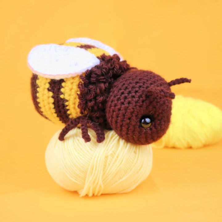Cute Crochet Chubby Bumble Bee Amigurumi