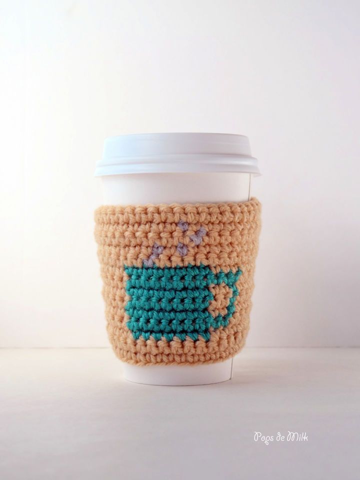 How to Crochet Coffee Cup Cozy - Free Pattern