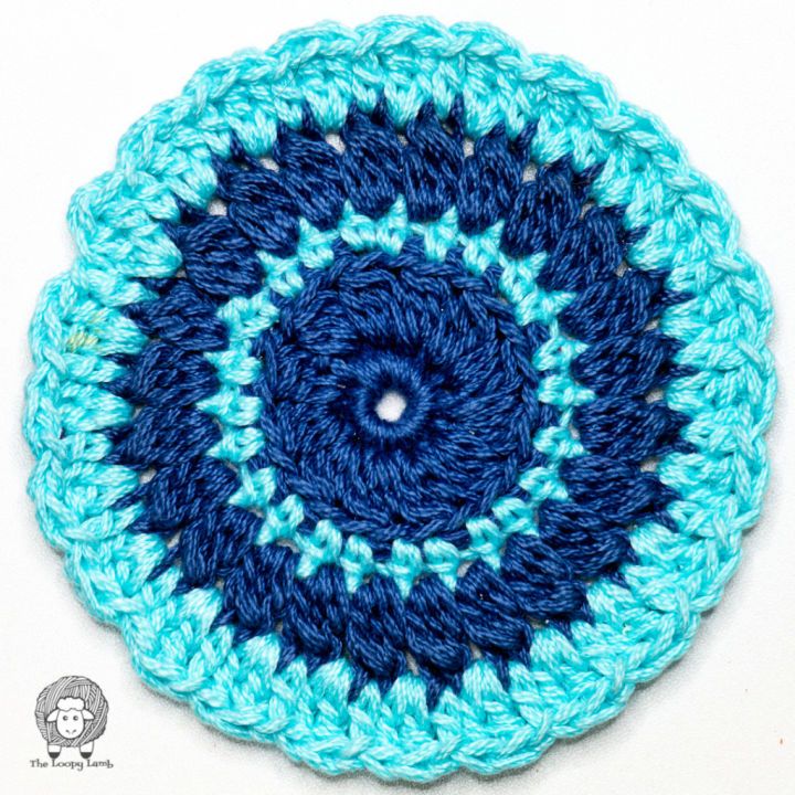 Colorful Crochet Coaster Pattern