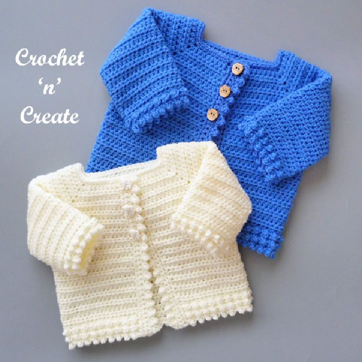 Crochet Cotswold Baby Cardigan Pattern