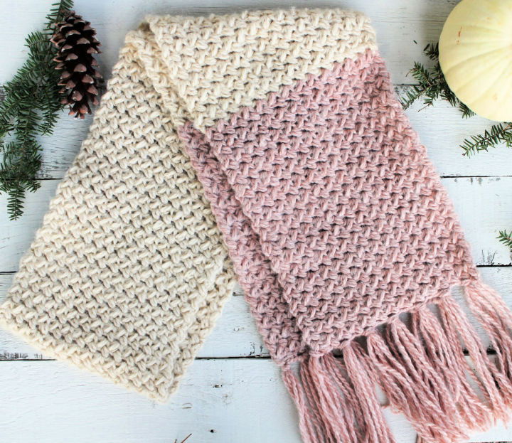 Unique Free Crochet Bean Scarf Pattern