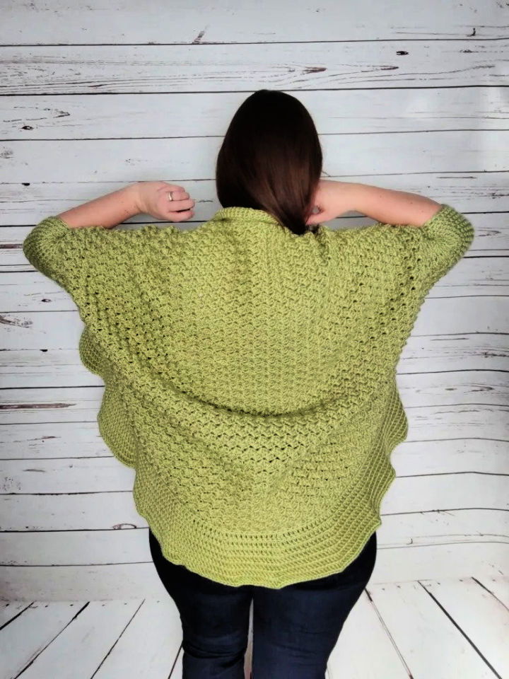 Crocheted Cozy Blanket Shrug - Free Pattern