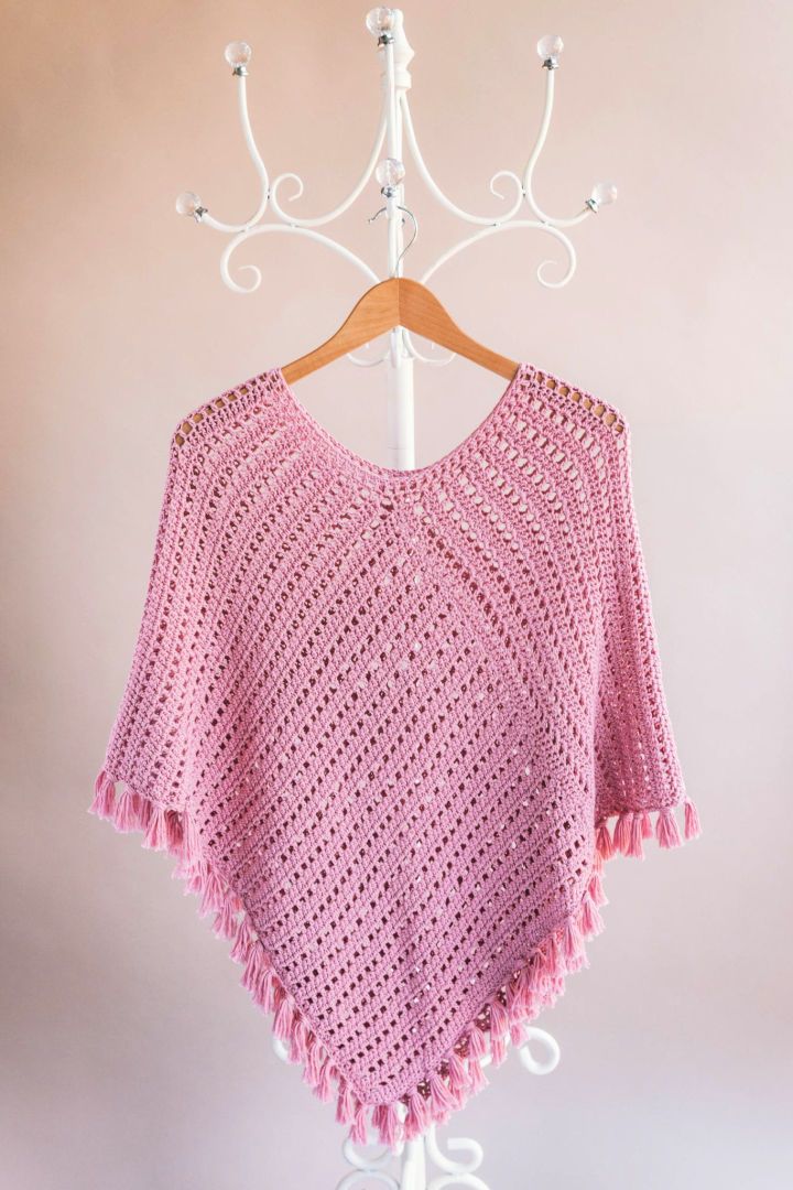 Free Crochet Ava Fringed Poncho Pattern