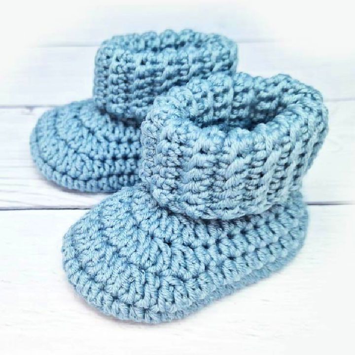 Fastest Crochet Baby Booties Pattern