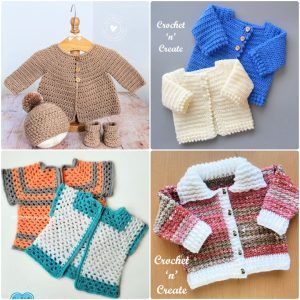 20 Free Crochet Baby Cardigan Patterns {easy crochet pattern}