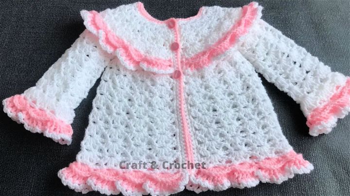 Simple Crochet Baby Cardigan Pattern