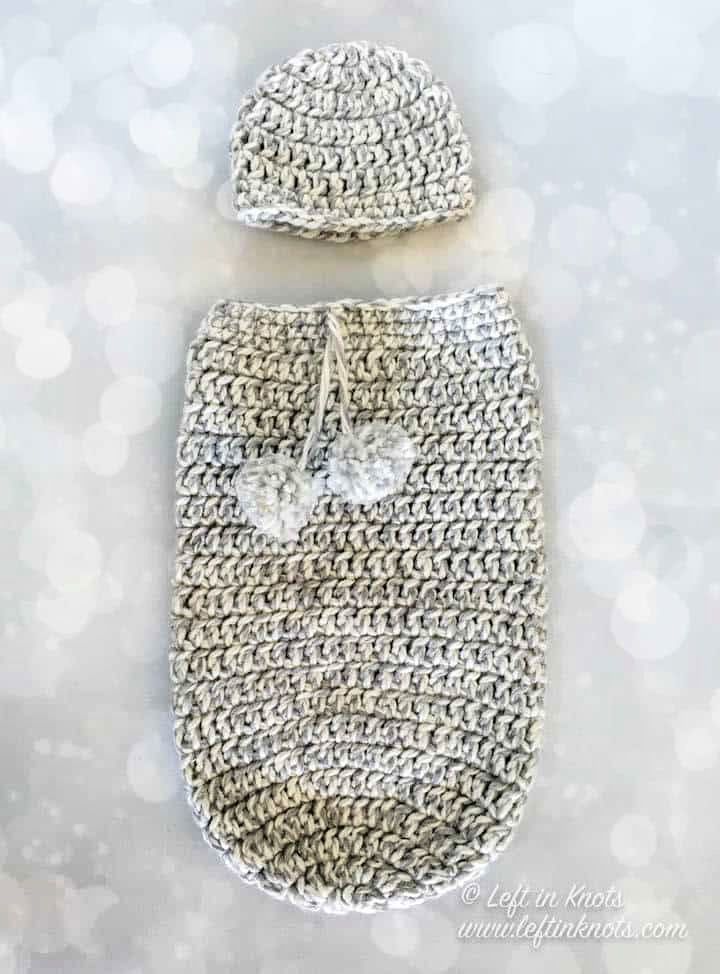 Crochet Baby Cocoon Set - Free Pattern