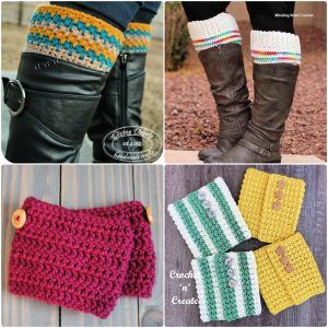 25 Free Crochet Boot Cuffs Pattern {PDF Patterns}