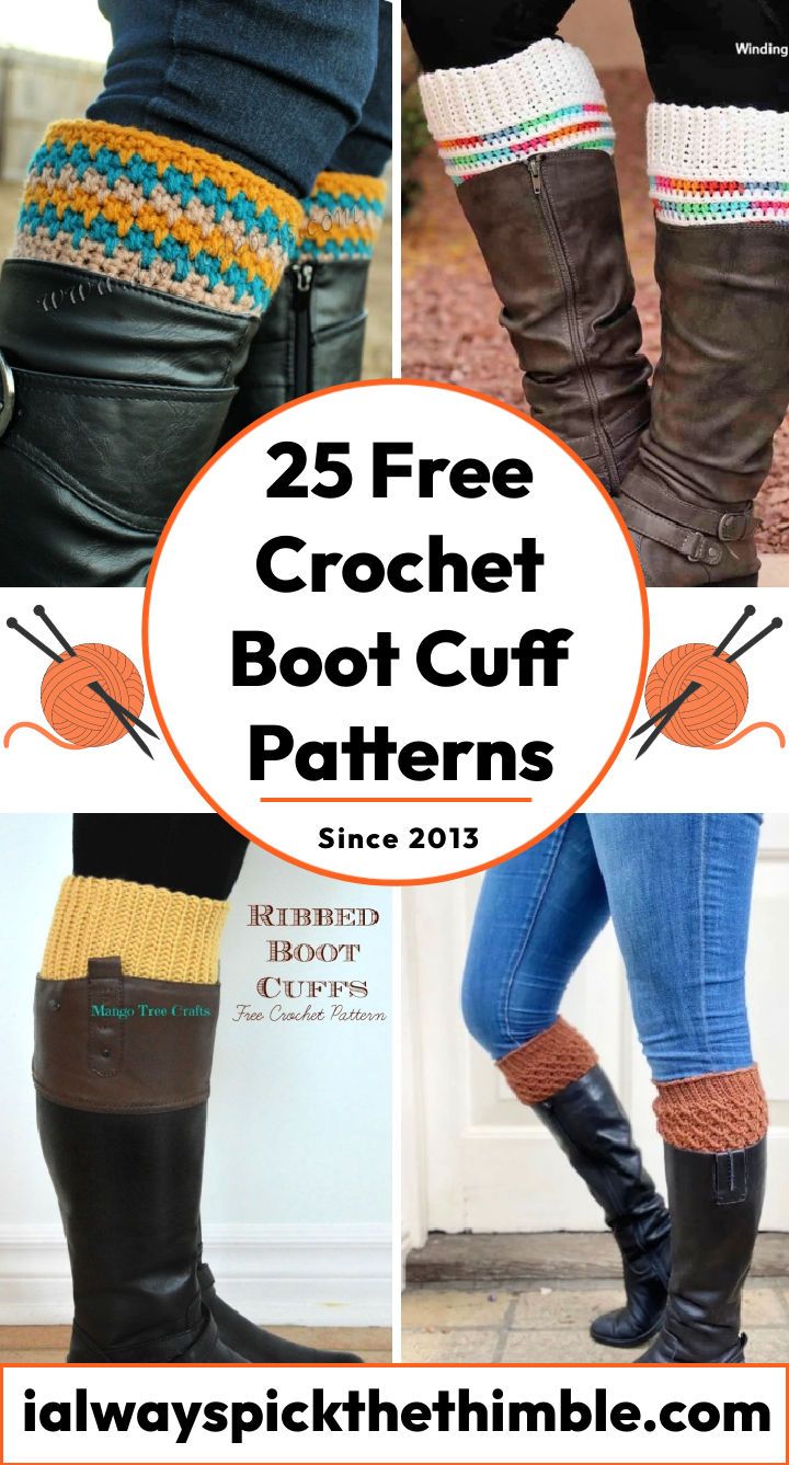 Crochet Boot Cuff Patterns25 Free Crochet Boot Cuffs Pattern {PDF Patterns}