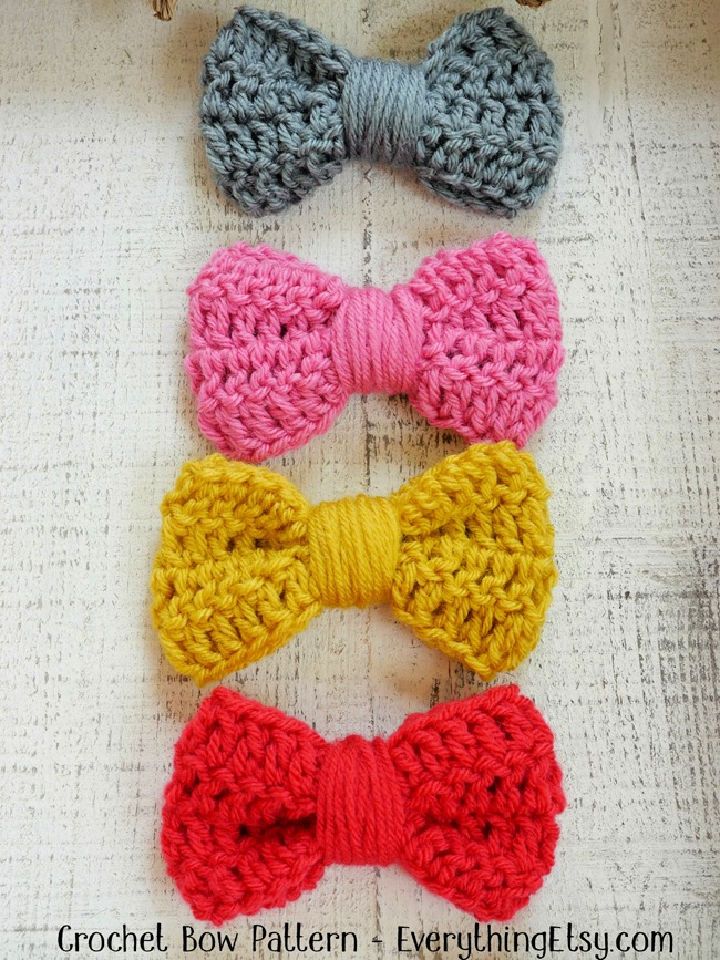 Crochet Bow Pattern for Beginners