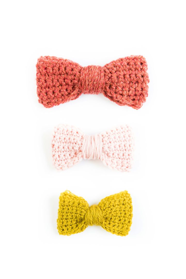 Crochet Bow - Step By Step Instructions