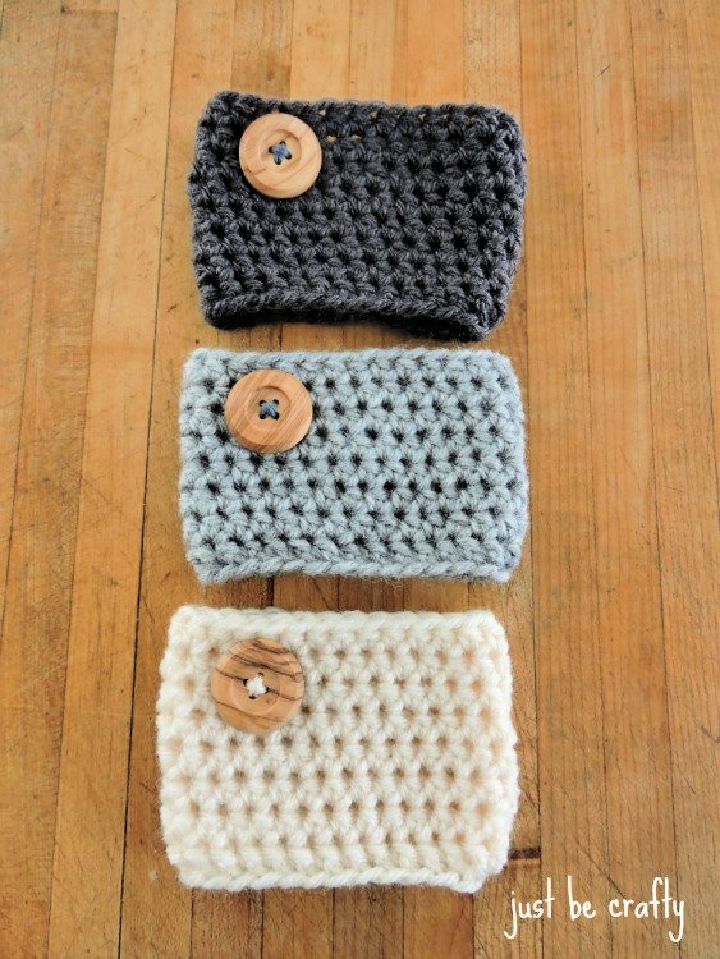Simple Crochet Coffee Cozy Pattern
