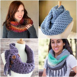 25 Free Crochet Cowl Patterns {easy pattern with pdf}