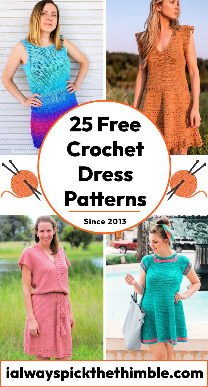 25 Free Crochet Dress Patterns (Crochet Clothes Pattern)