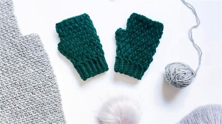 Crocheted Fingerless Gloves - Free Pattern