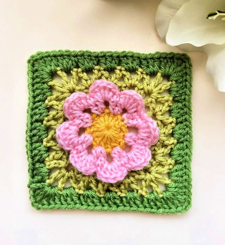 Crochet Flower Granny Square Idea