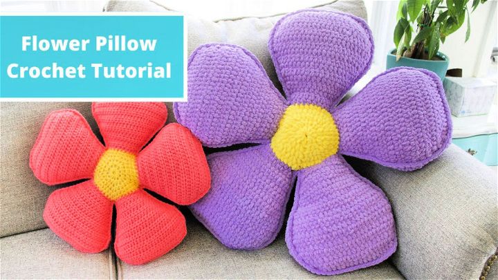  Cool Crochet Flower Pillow Pattern