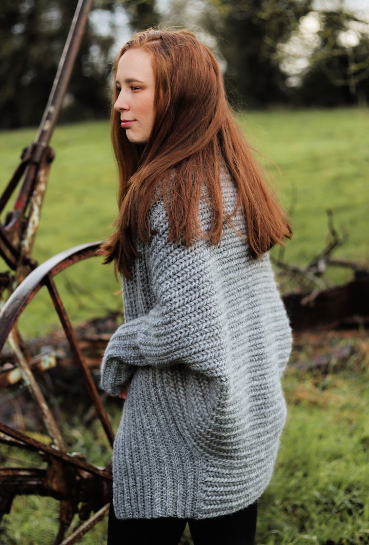 Crochet Geimhreadh Shrug Cardigan Pattern