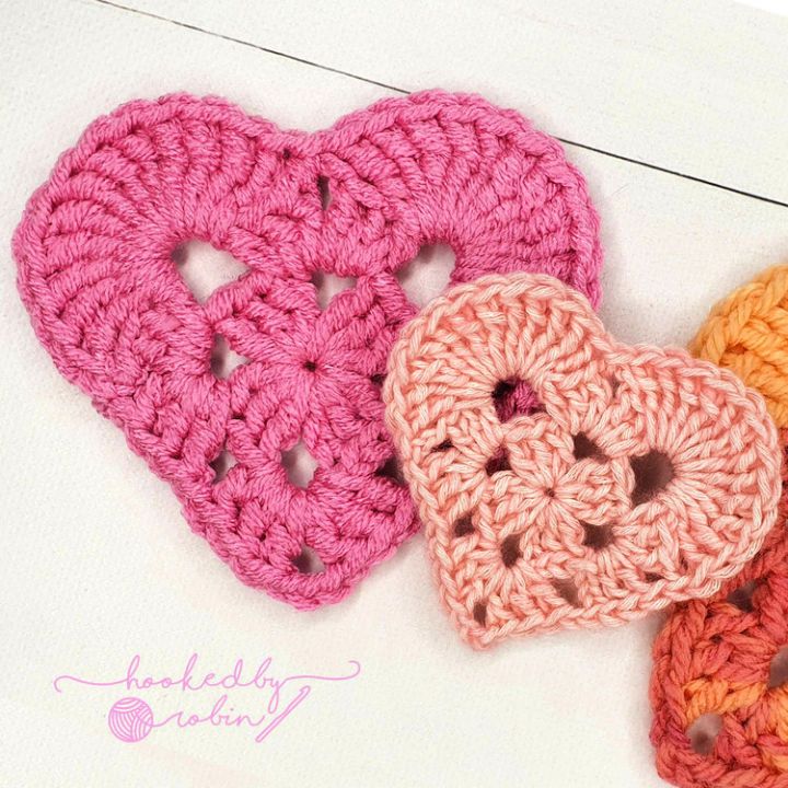 Crochet Granny Heart Design - Free Pattern