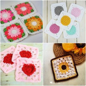 25 Free Crochet Granny Square Patterns (Easy PDF Pattern)