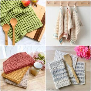 25 Free Crochet Hand Towel Patterns {PDF Crochet Kitchen Towl Pattern}