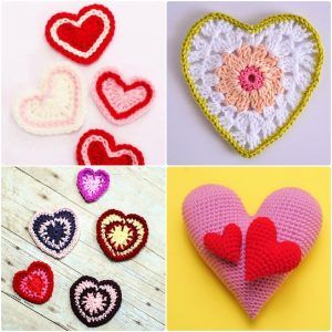 25 Free Crochet Heart Patterns {PDF Crochet Heart Pattern} - Crochet Hearts