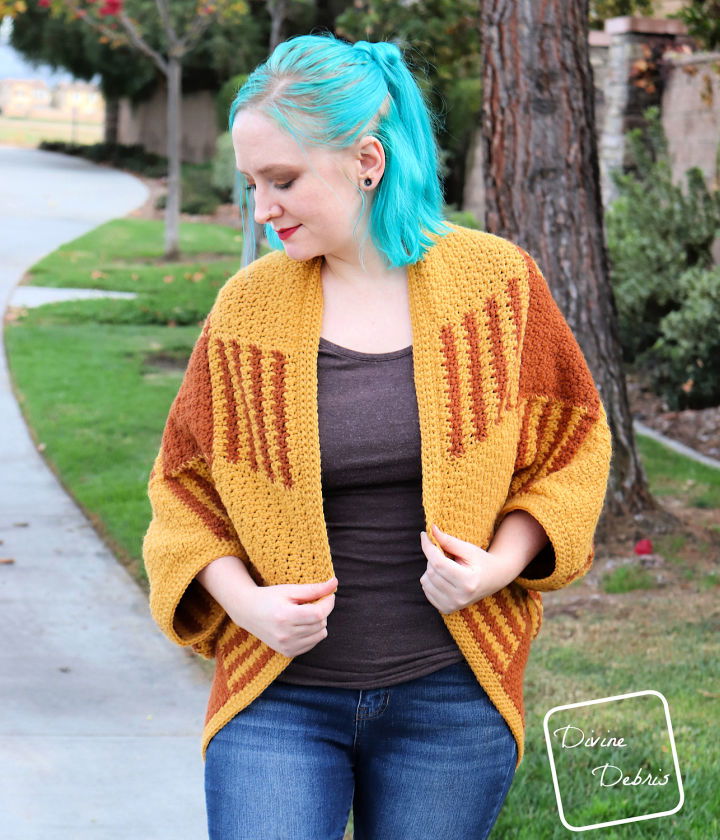 Crochet Kelsey Cocoon Shrug Pattern