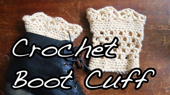 Crochet Lace Boot Cuffs Design - Free Pattern