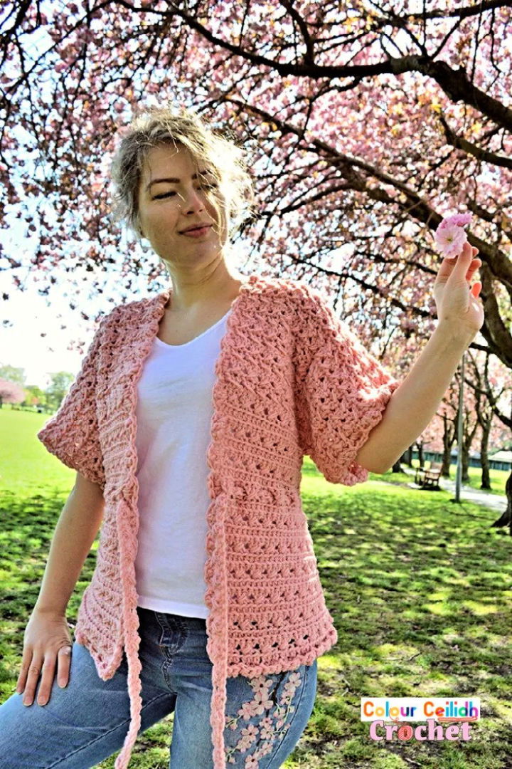 Beautiful Lace Kimono Cardigan Crochet Pattern