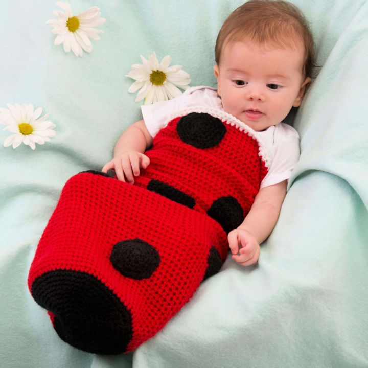 Crochet Ladybug Baby Cocoon Pattern
