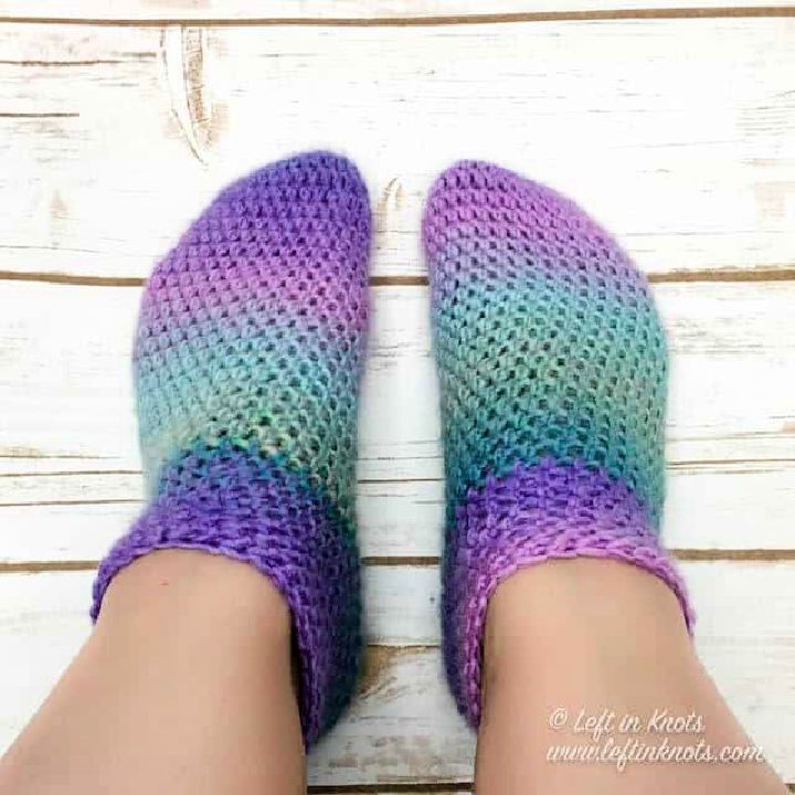 Crochet Lightweight Slipper Socks Pattern