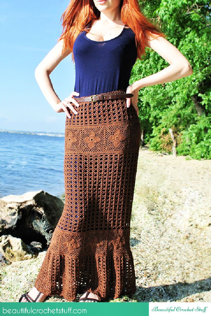 Gorgeous Crochet Maxi Skirt Pattern