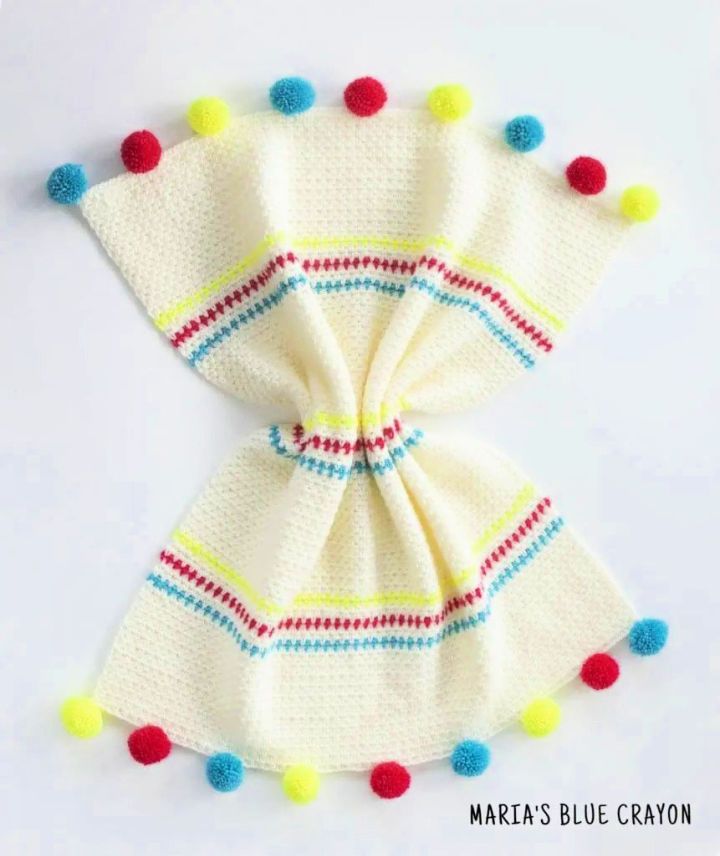 Free Crochet Pattern for Moss Stitch Blanket