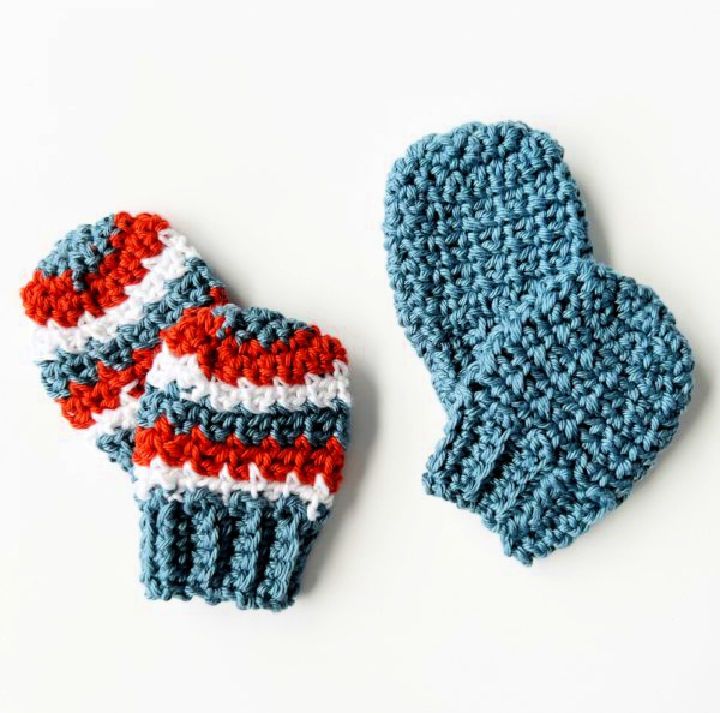 How to Crochet Newborn Mittens - Free Pattern