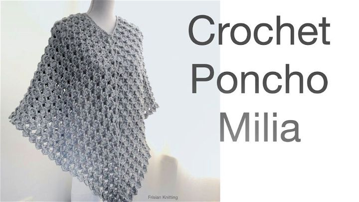 How to Crochet Poncho Milia - Free Pattern
