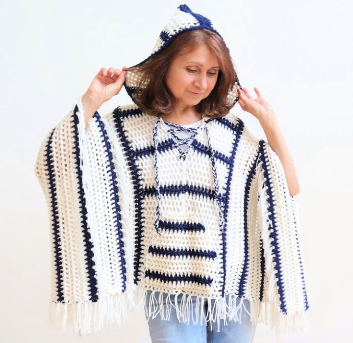 Crochet Poncho Pattern With Hood