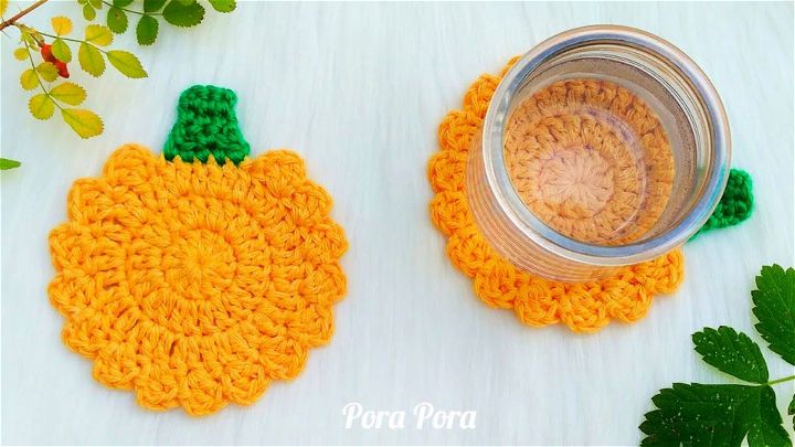 Beautiful Crochet Pumpkin Coaster Pattern