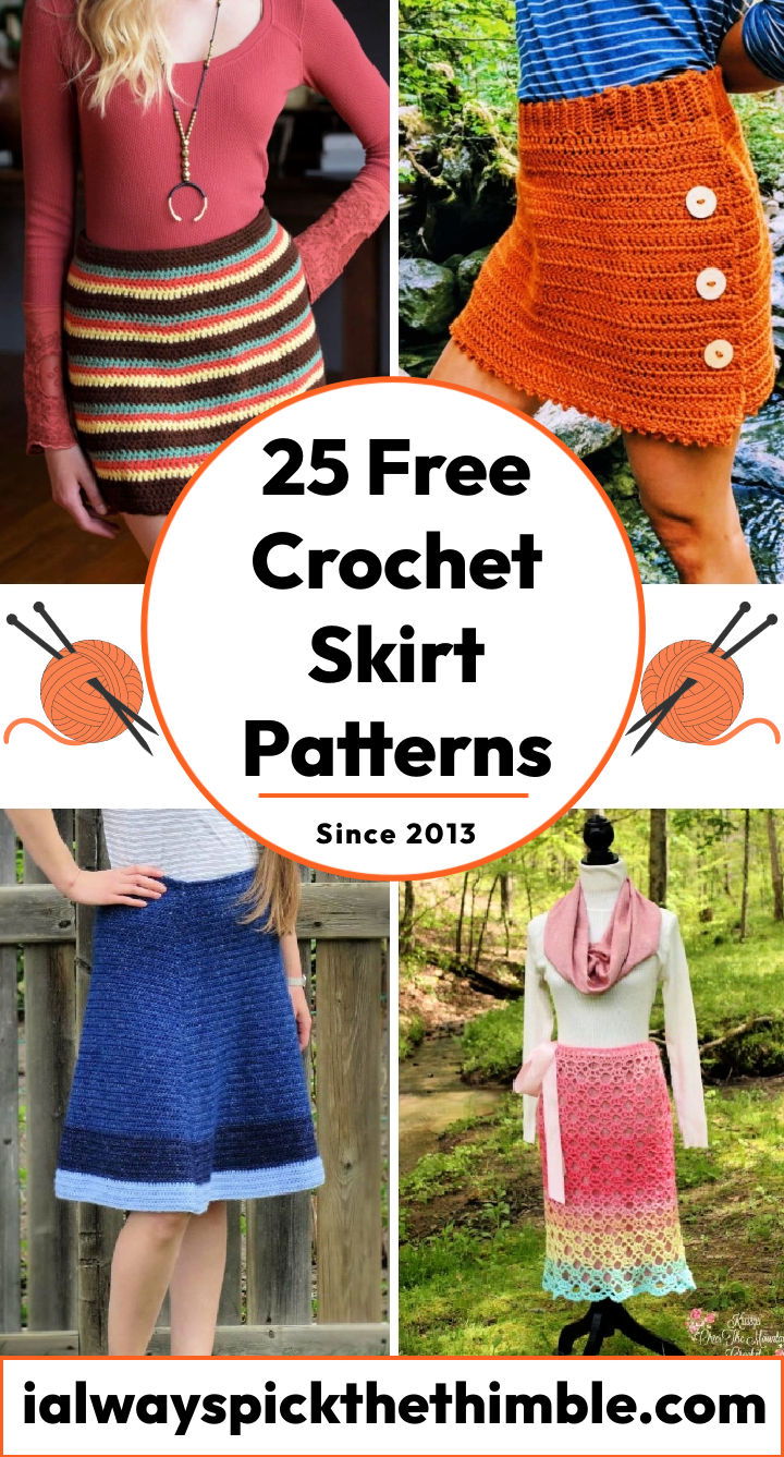 Crochet skirt outlet suit vintage pattern