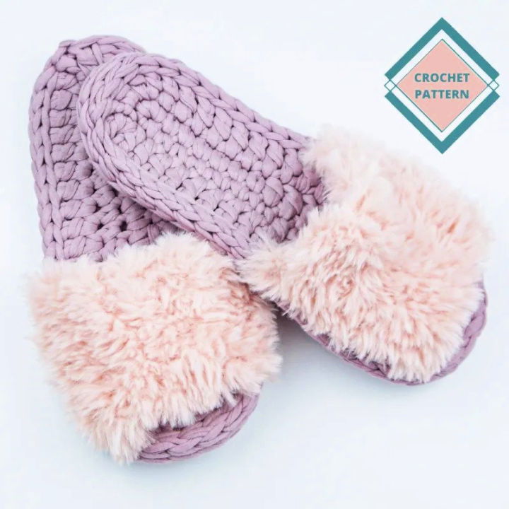 Crochet spa discount slippers free pattern