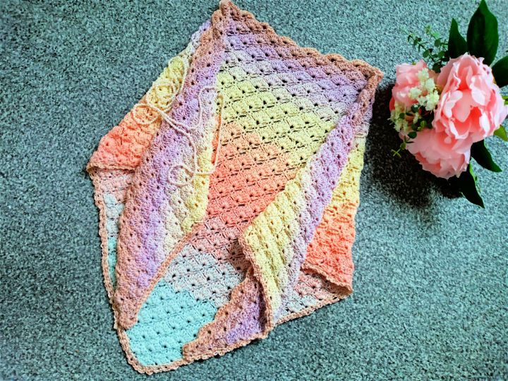 Crochet Summer Sunset Shawlette - Free Pattern