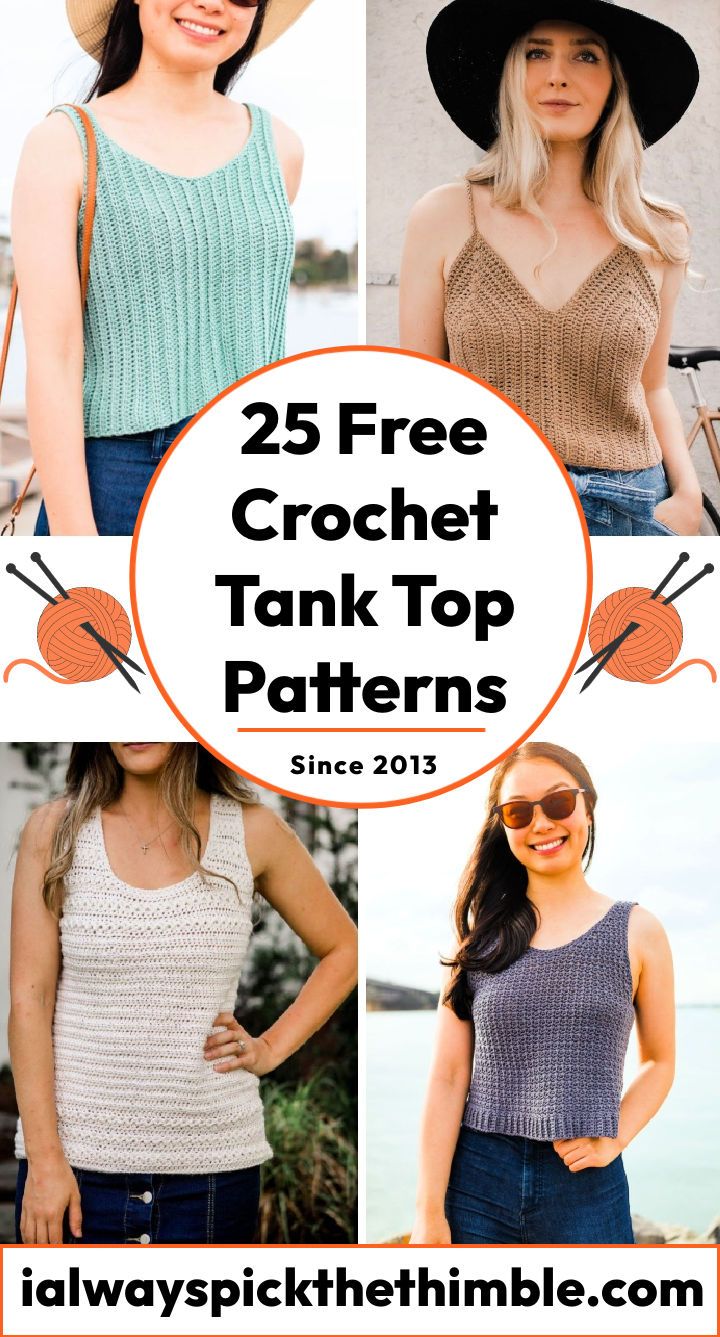 25 Free Crochet Tank Top Patterns (PDF Pattern)