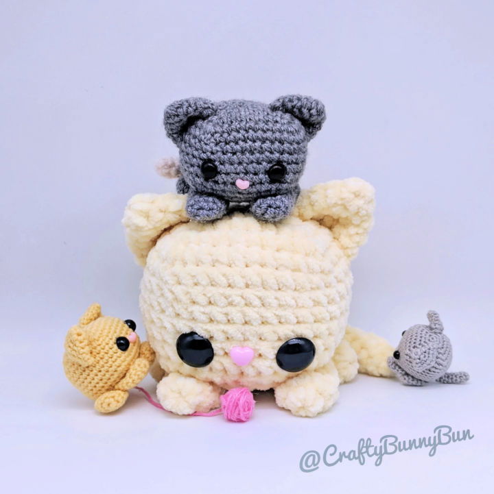 Crochet Cube Kitty Cat Amigurumi Pattern