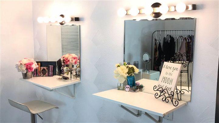 DIY $40 Makeup Vanity for Small Spaces