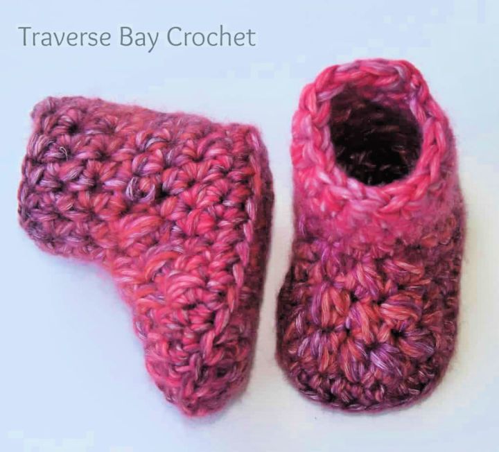 How to Crochet Delila Baby Booties - Free Pattern